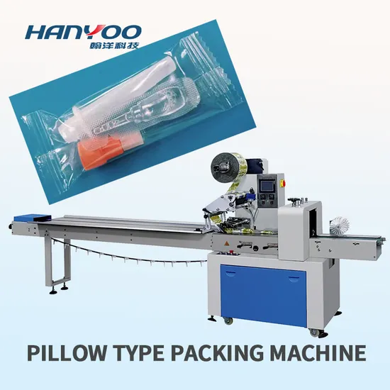 Máquina de enchimento/embalagem/máquina de embalagem de folha de rosto horizontal de fluxo horizontal totalmente automática personalizada