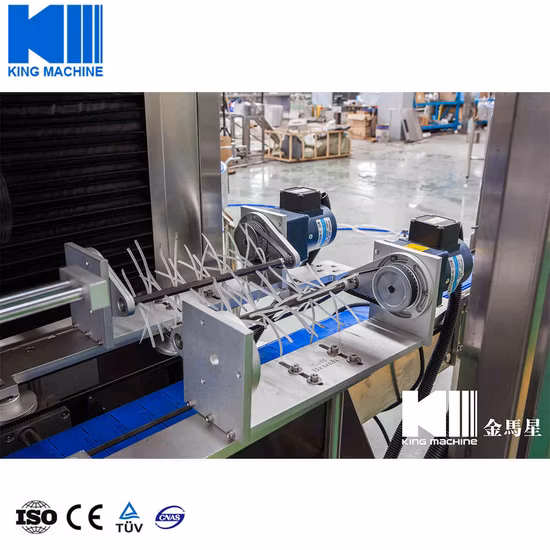 Líquido Automático Água Suco Chá Bebida Vinho Carbonatado Refrigerante Mel Óleo Comestível Molho de Café Garrafa Plástica Redonda Etiqueta PVC Manga Encolhível Máquina de Rotulagem