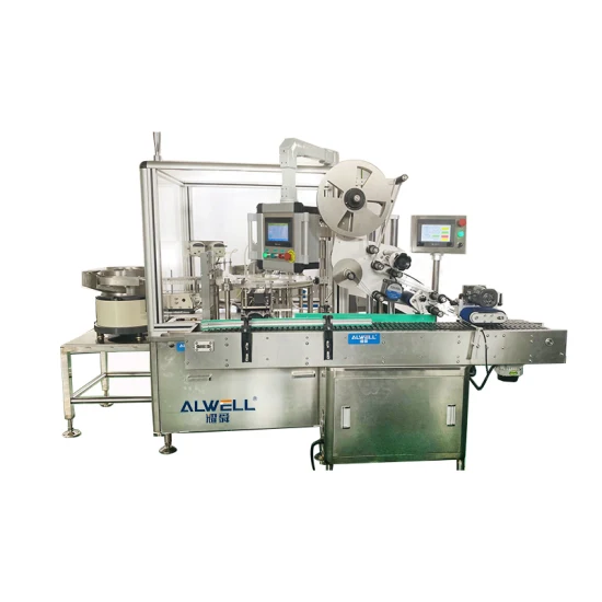 Máquina de enchimento farmacêutico rotativa automática 5ml 10ml tubo de ensaio para medicamento a vácuo líquido reagente de sangue e máquina de tampar