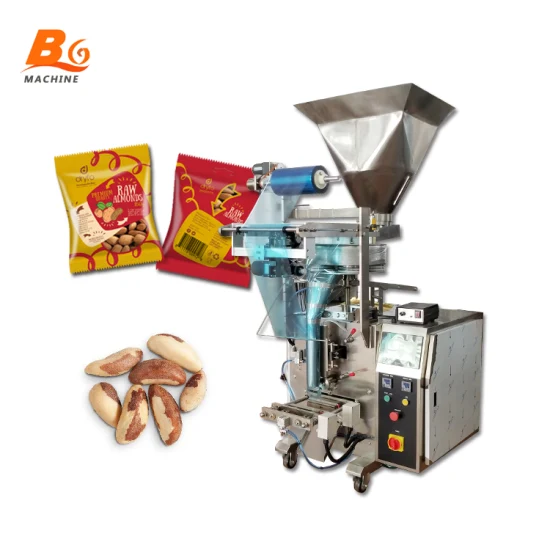 Snack de grânulo vertical automático sal/dessecante/semente/especiaria/açúcar/pipoca/café/nozes/amendoim/leguminosa/sachê de frutas secas máquina de embalagem de embalagem de alimentos